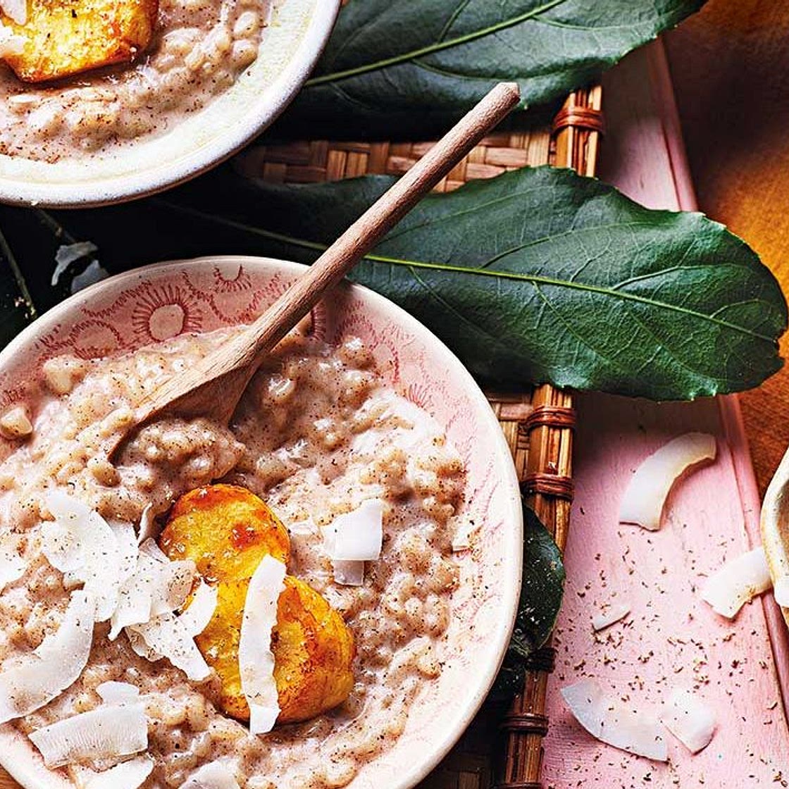 Coconut rice pudding