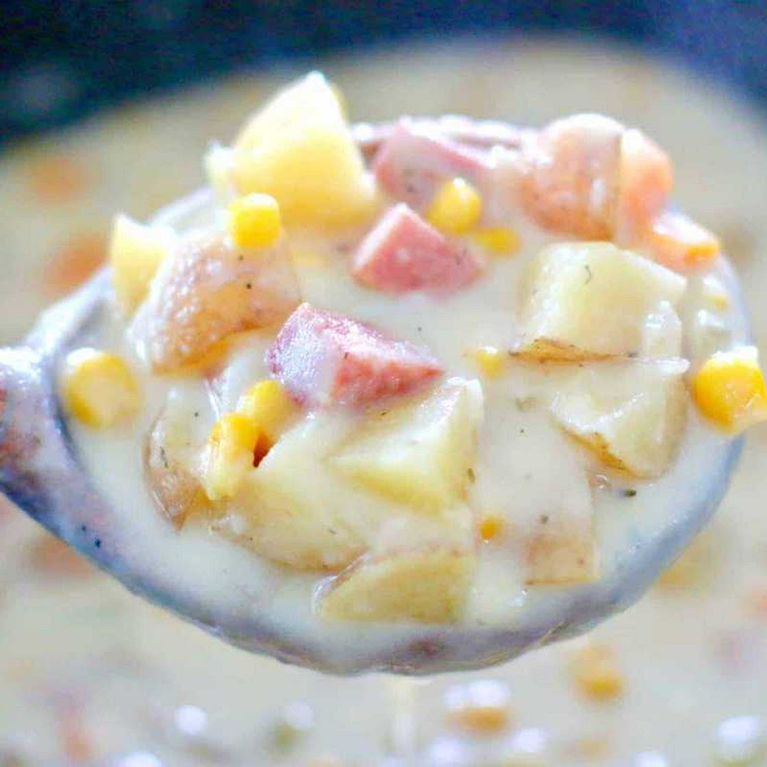 Crock Pot Ham and Potato Corn Chowder