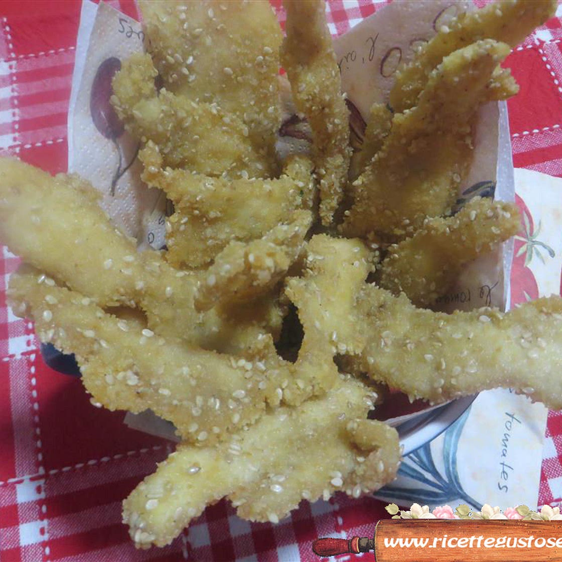 Petto di pollo fritto al sesamo