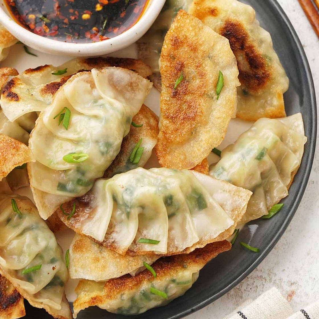 Prawn Gyoza ( Pan Fried Dumplings )