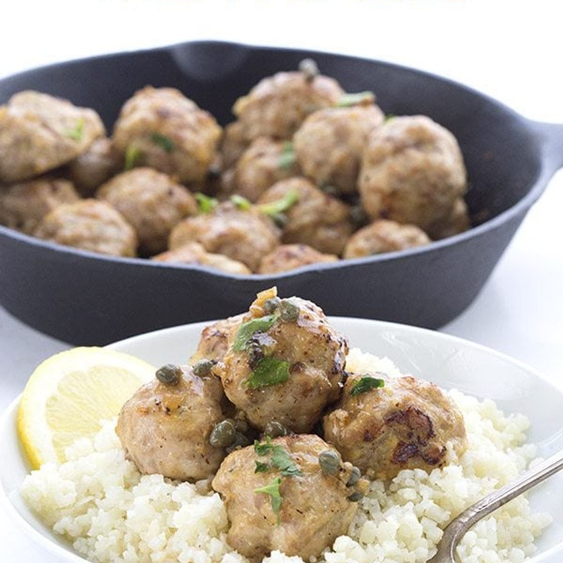 Chicken Piccata Meatballs