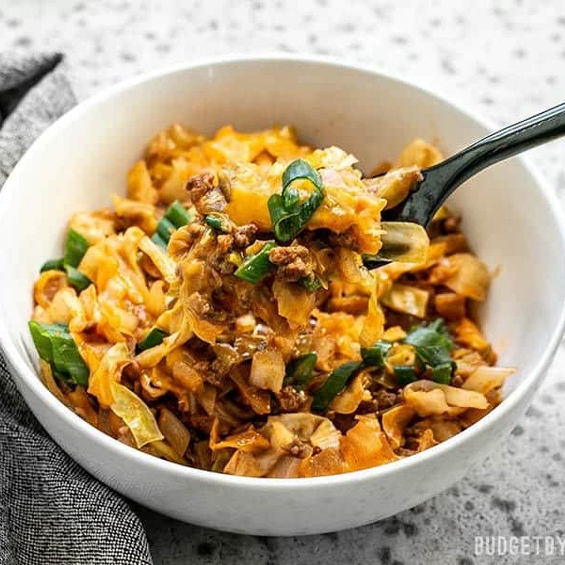 BBQ Beef and Cabbage