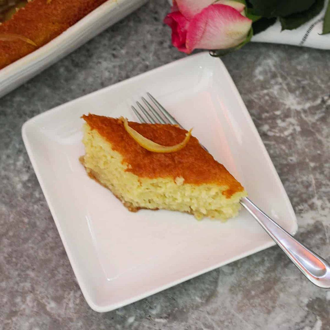 Albanian Revani Cake