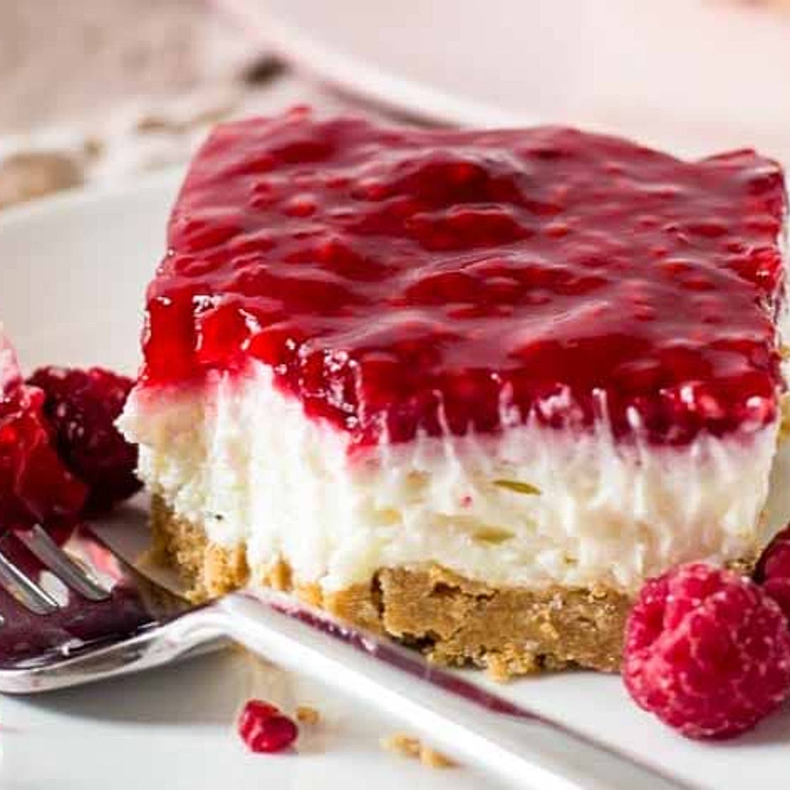 No Bake Raspberry Cheesecake