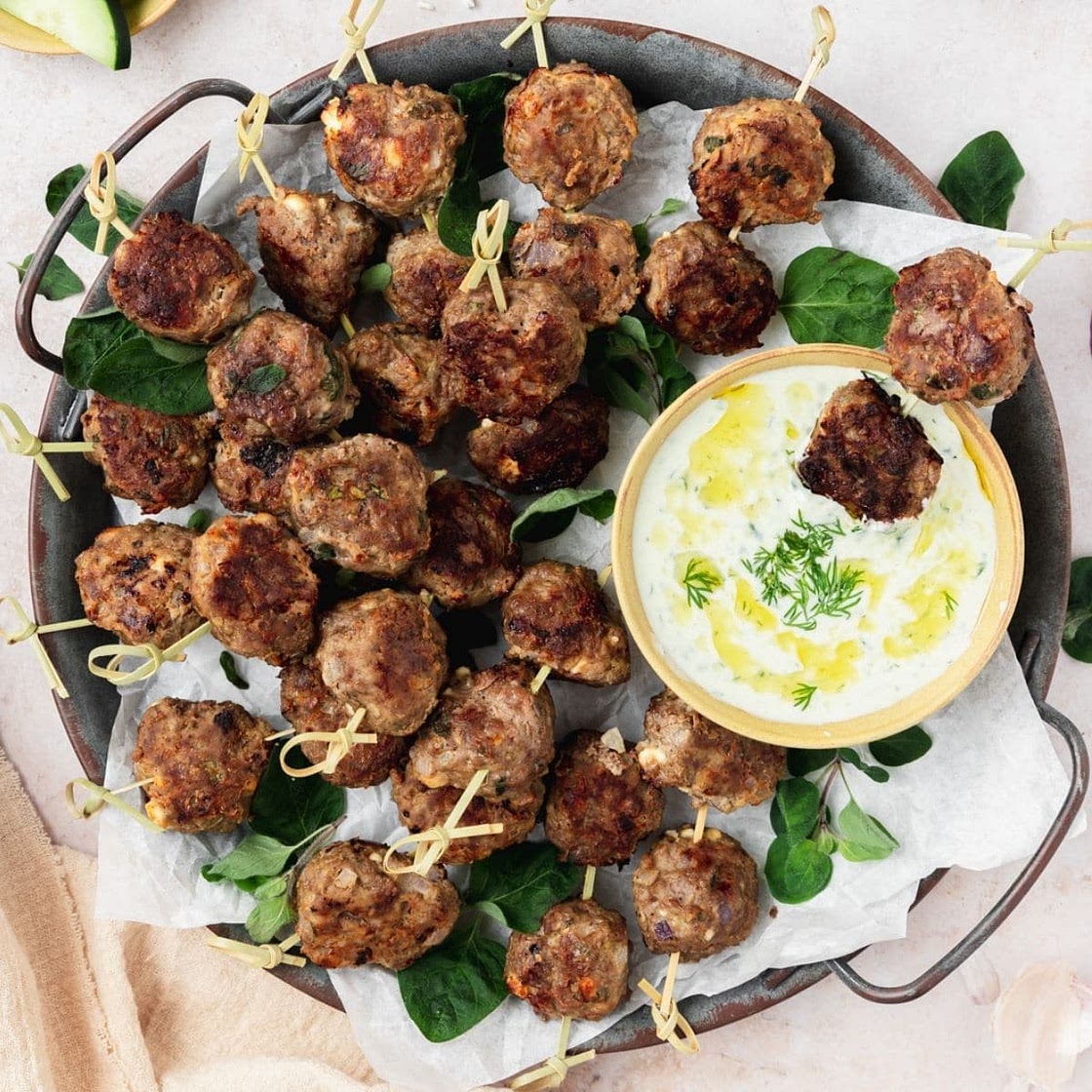 Greek Style Lamb Meatballs
