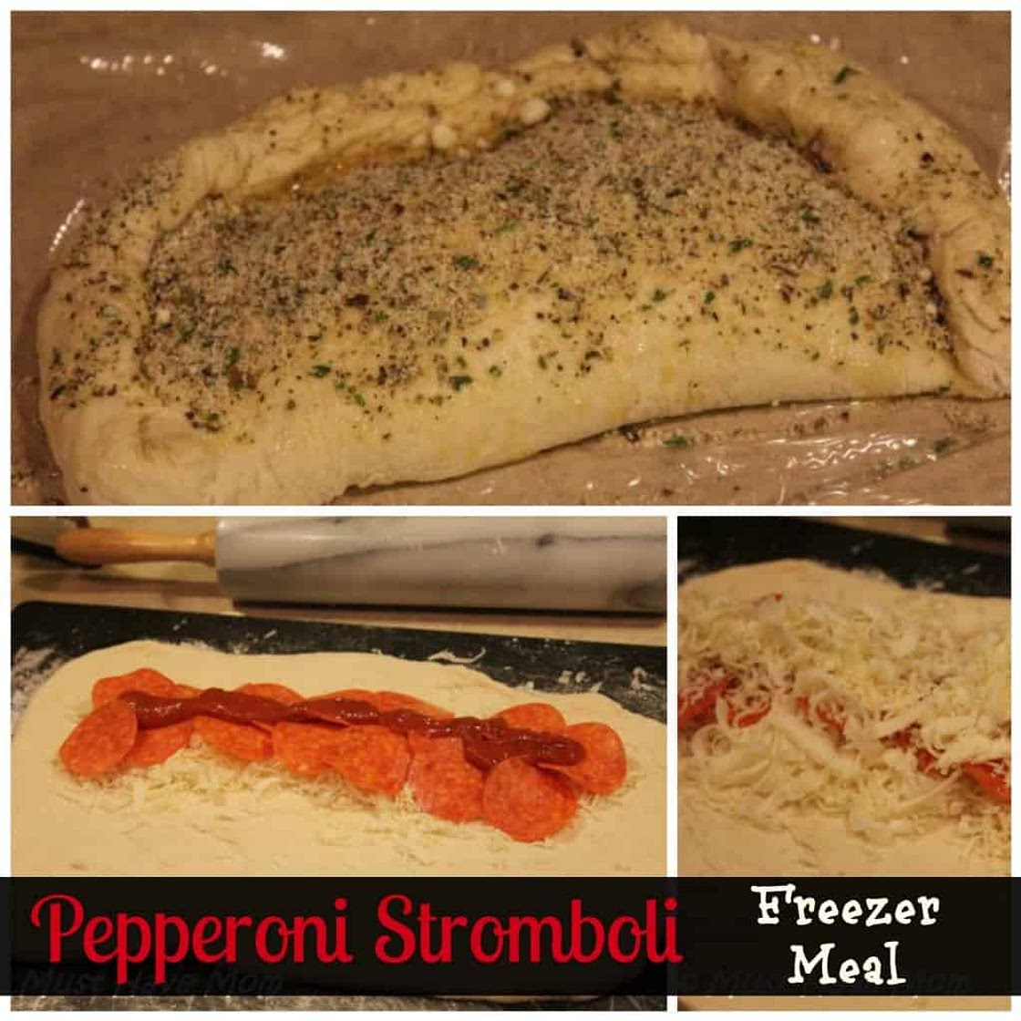 Pepperoni Stromboli Freezer Meal Recipe