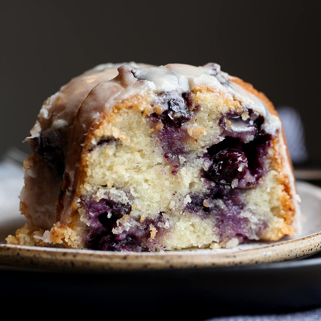 Sour Cream Blueberry Bundt Cake