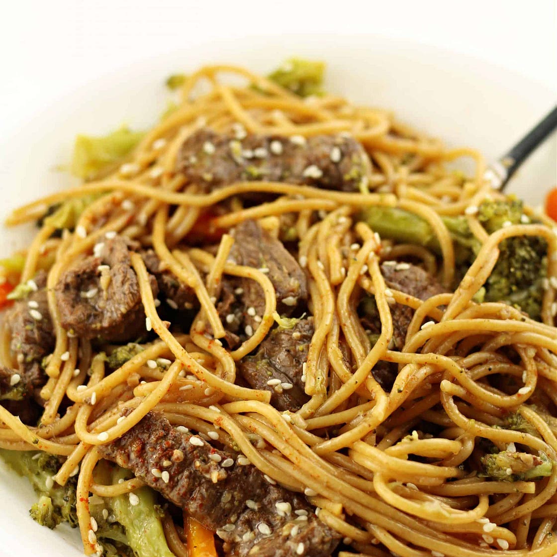 Instant Pot Beef Lo Mein