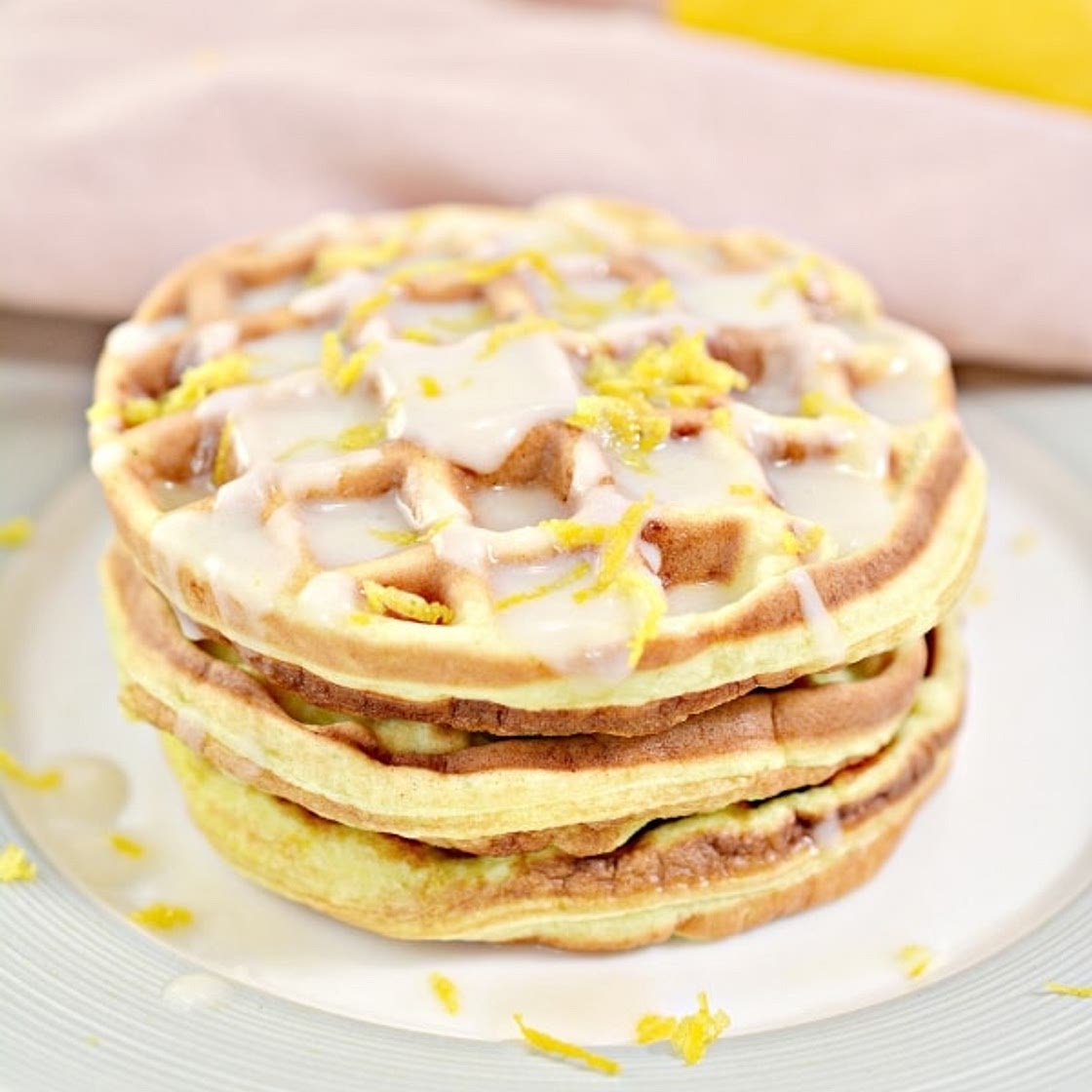 Keto Lemon Cake Chaffles