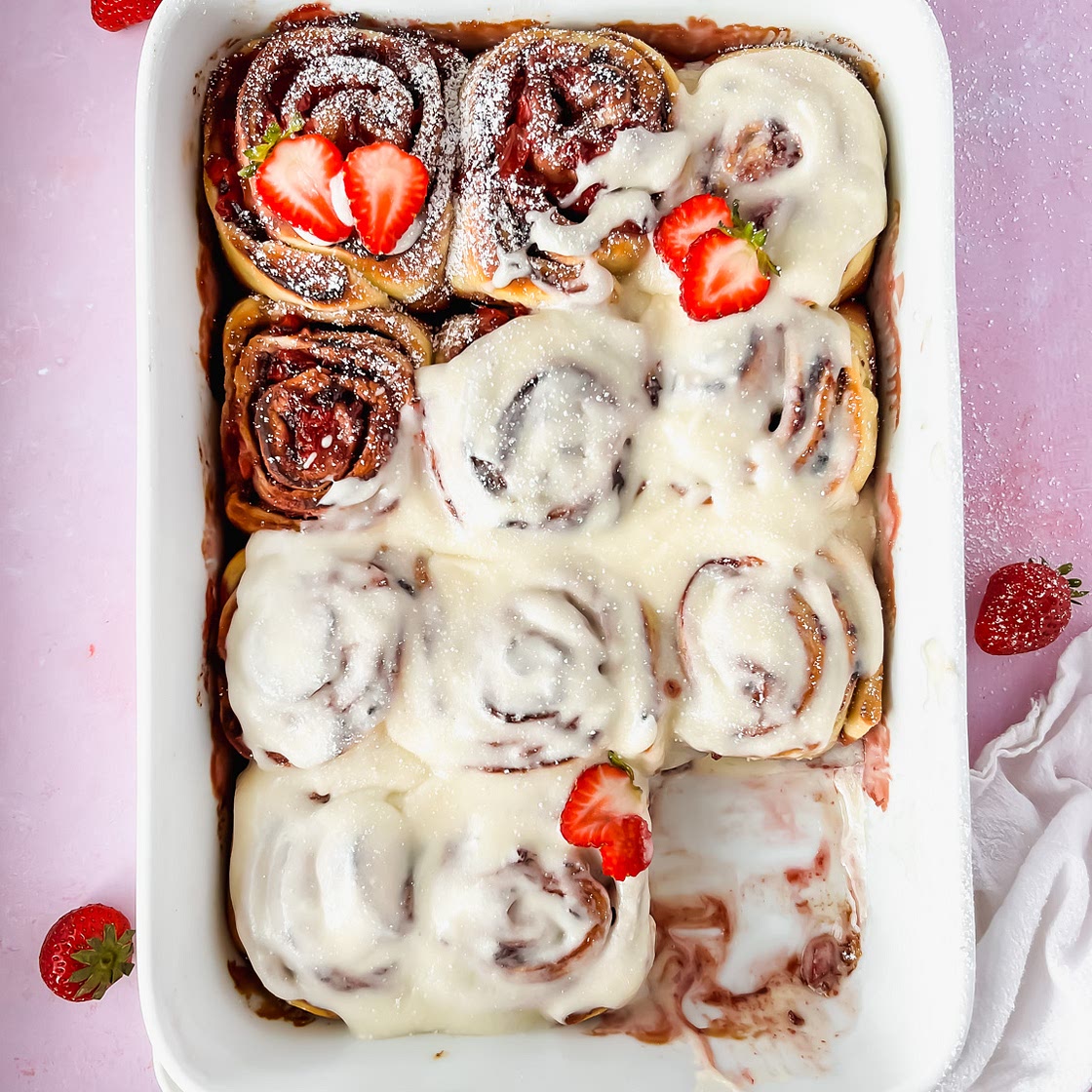 Strawberry Cinnamon Rolls