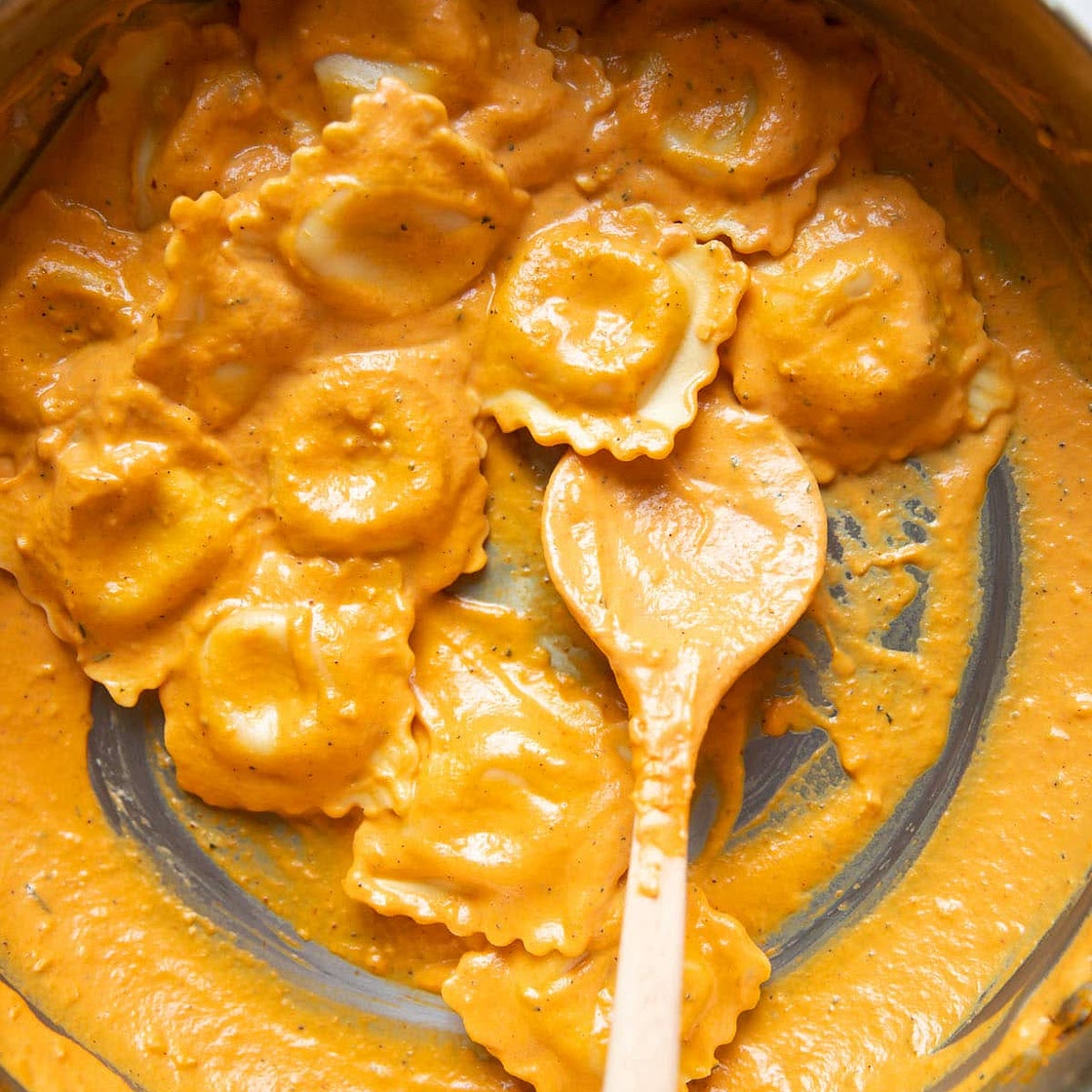20 Minute Creamy Pumpkin Ravioli