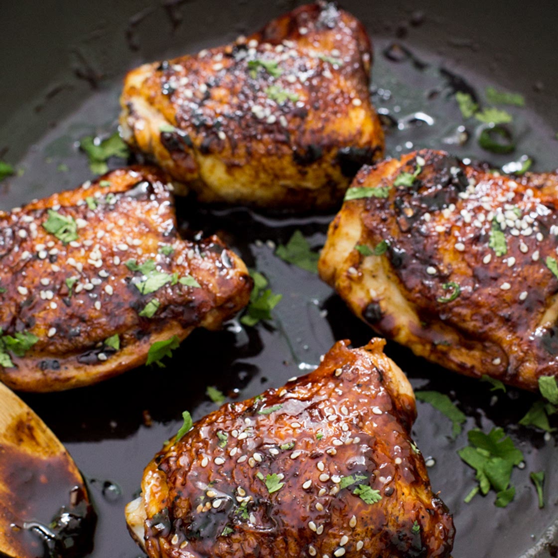 Sticky Asian Chicken Thighs