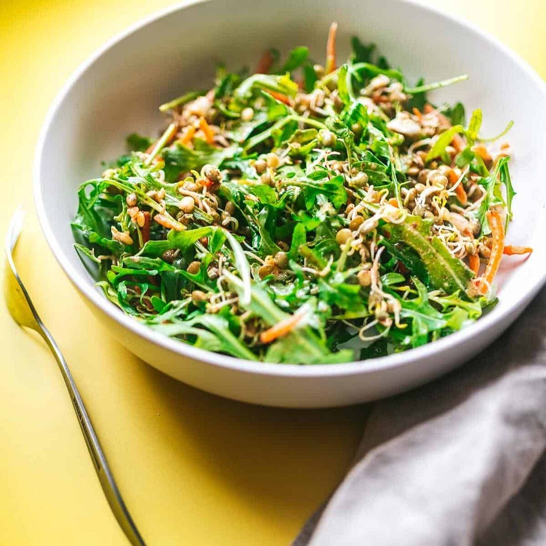 Sprouted Lentil Salad