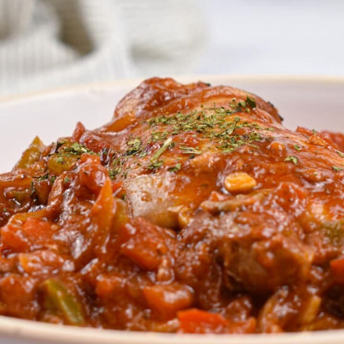 Slow Cooker Chicken Cacciatore
