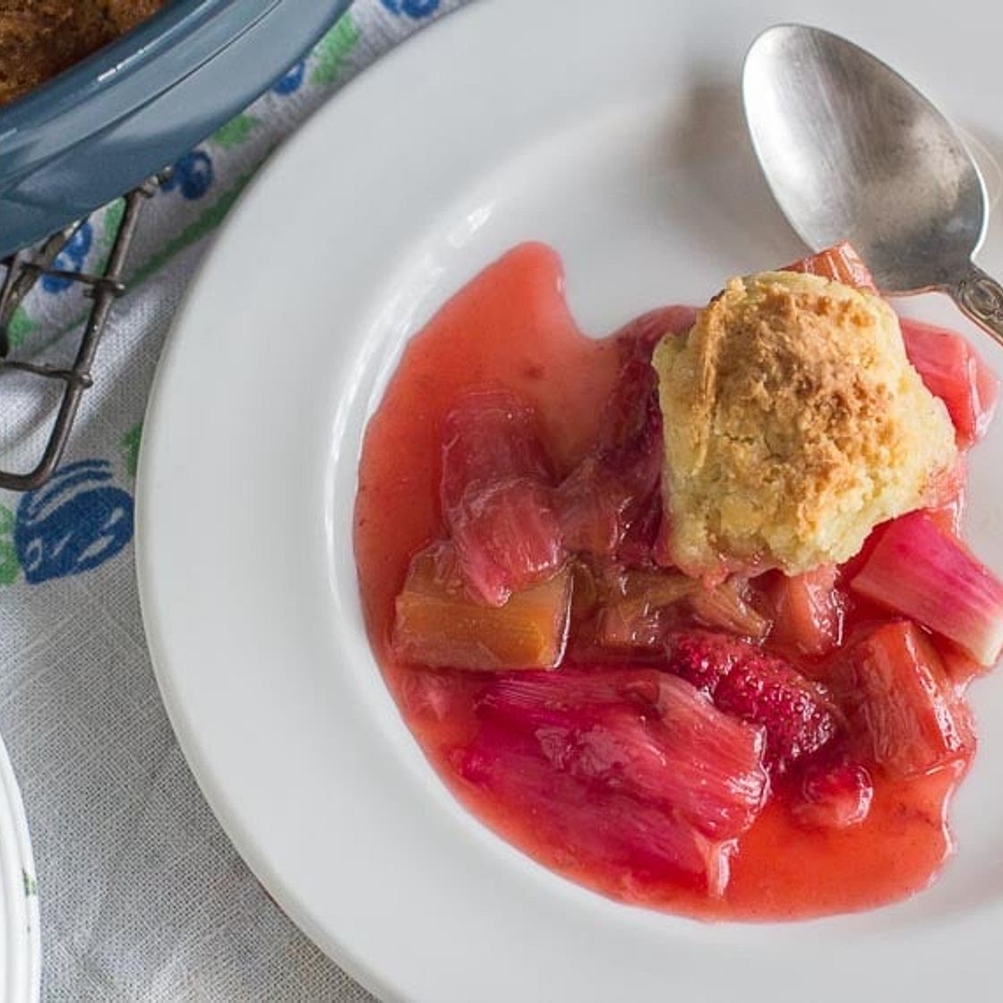 Strawberry Rhubarb Cobbler