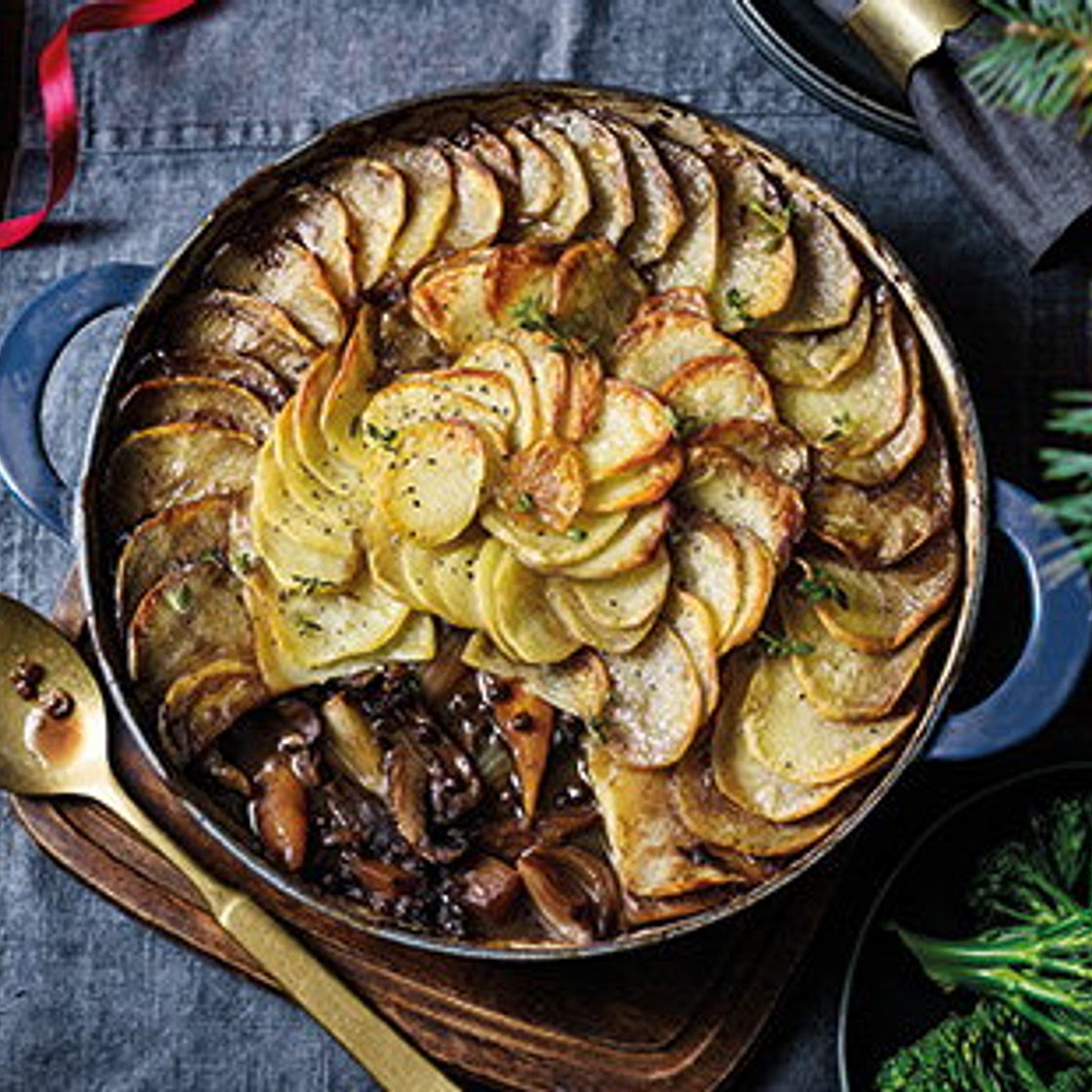 Vegan mushroom hotpot