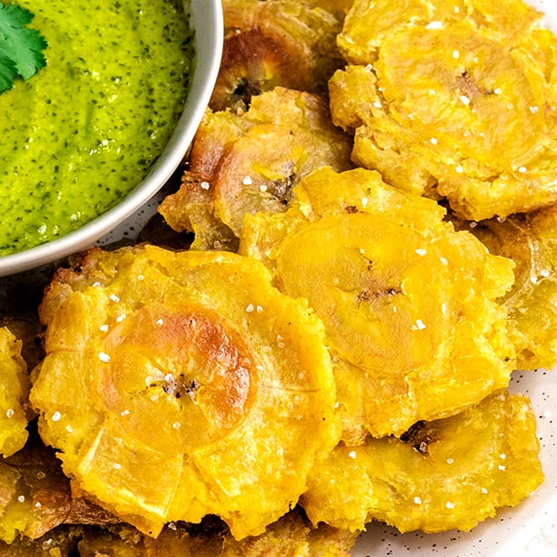 Tostones (Fried Green Plantains)