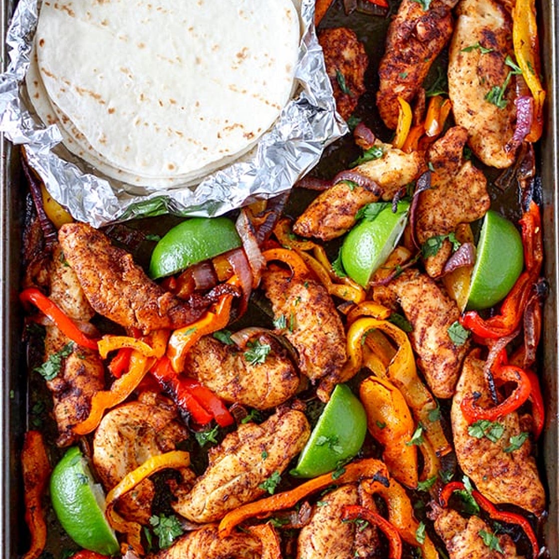Sheet Pan Chicken Fajitas