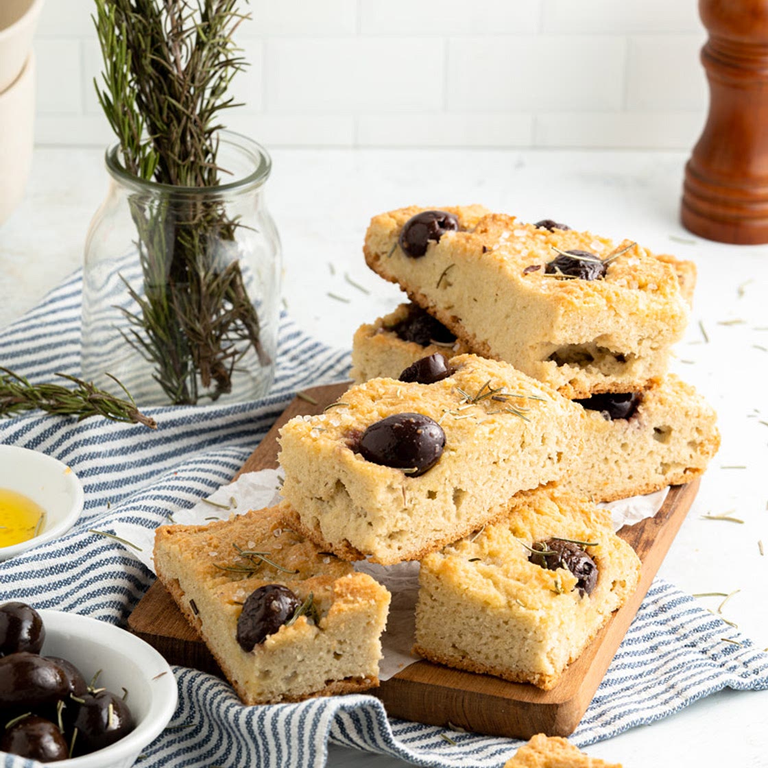 Amazing Mediterranean Gluten Free Focaccia