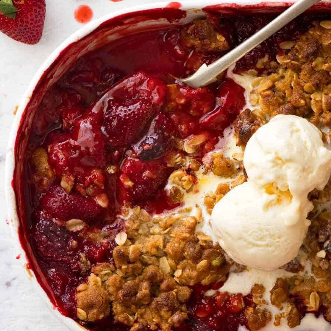 Strawberry Crumble