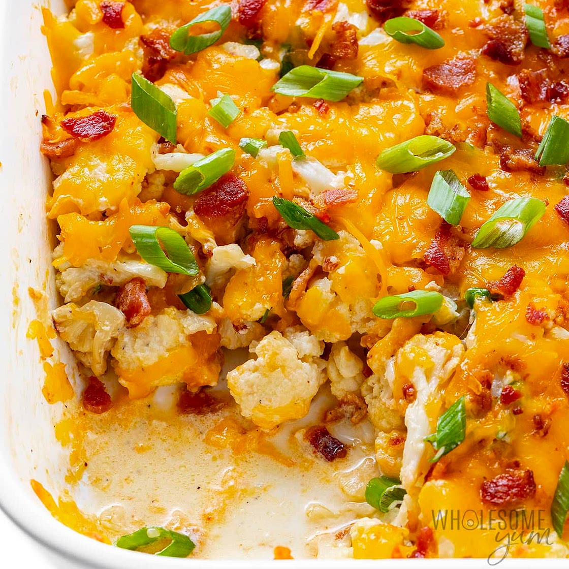 Cauliflower Casserole (Cheesy Loaded Recipe)