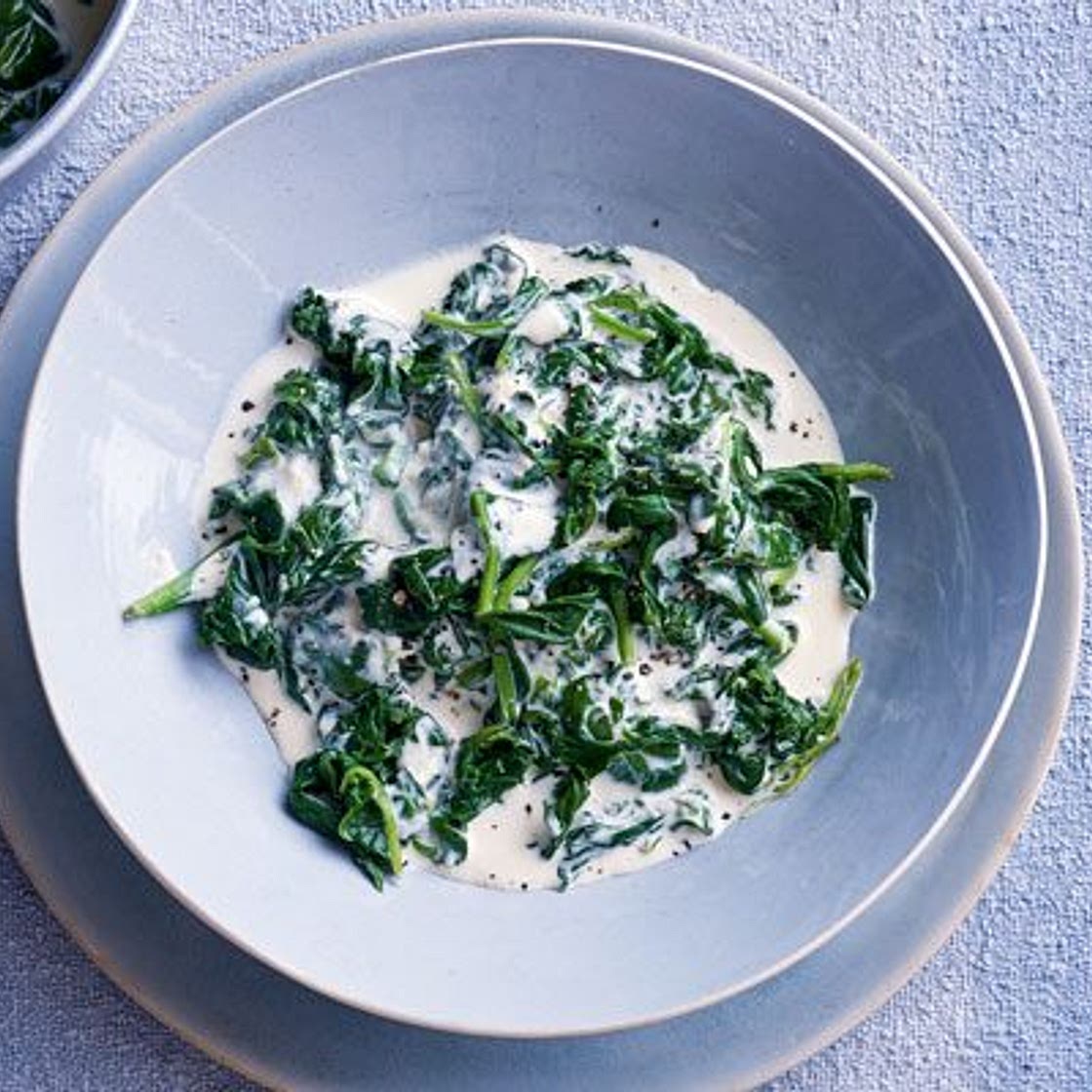 Easy creamed spinach