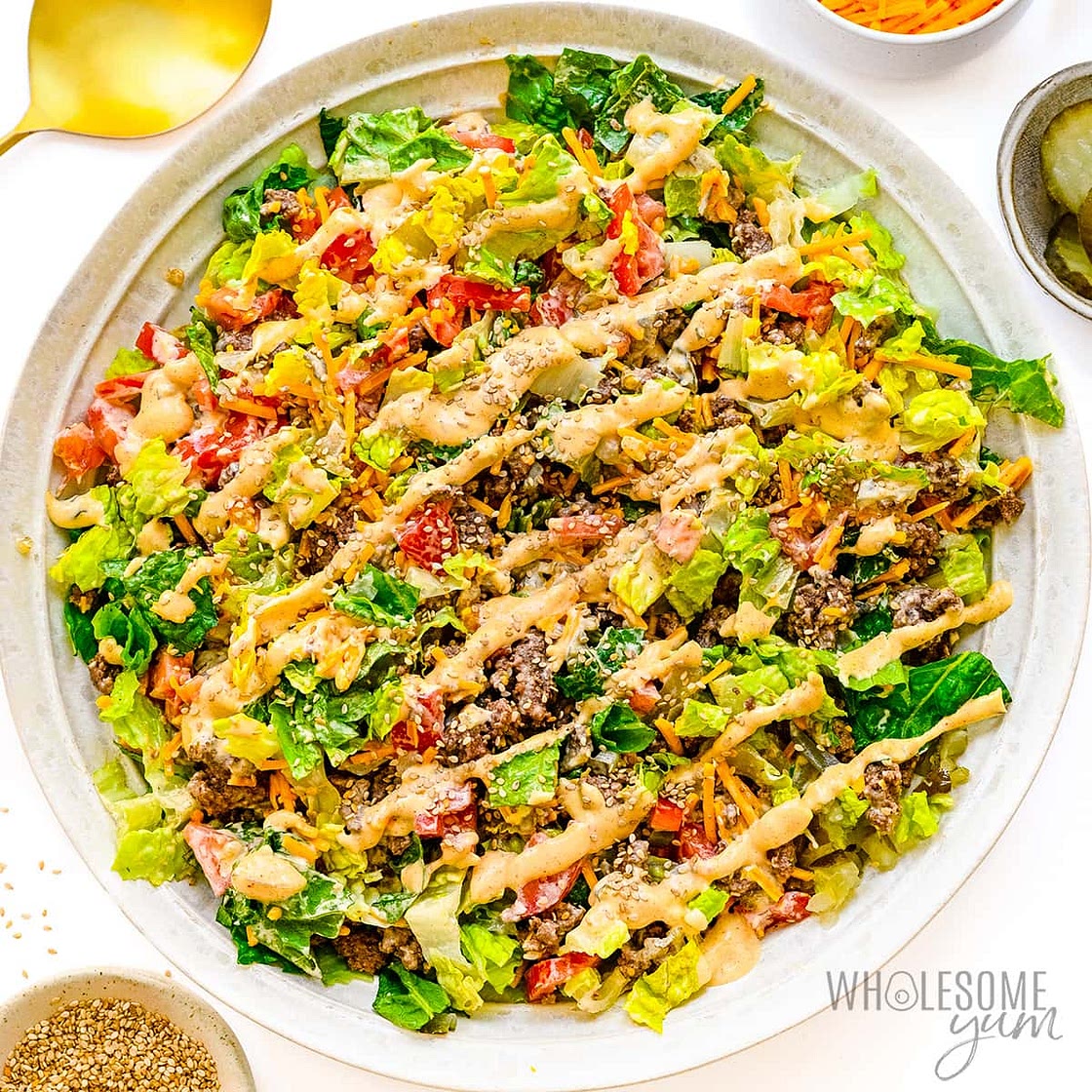 Big Mac Salad (Cheeseburger Salad)