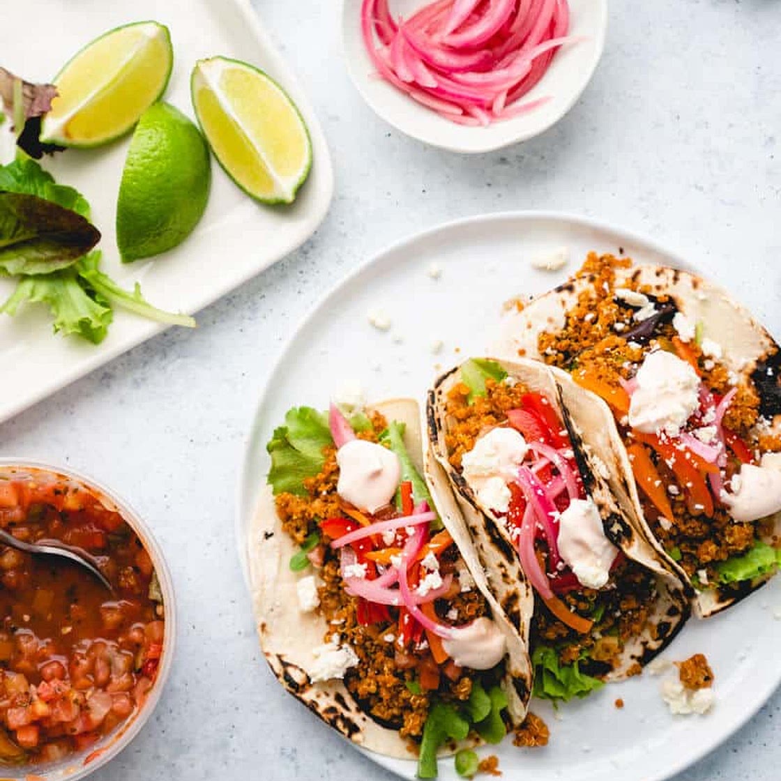 Loaded Quinoa Tacos