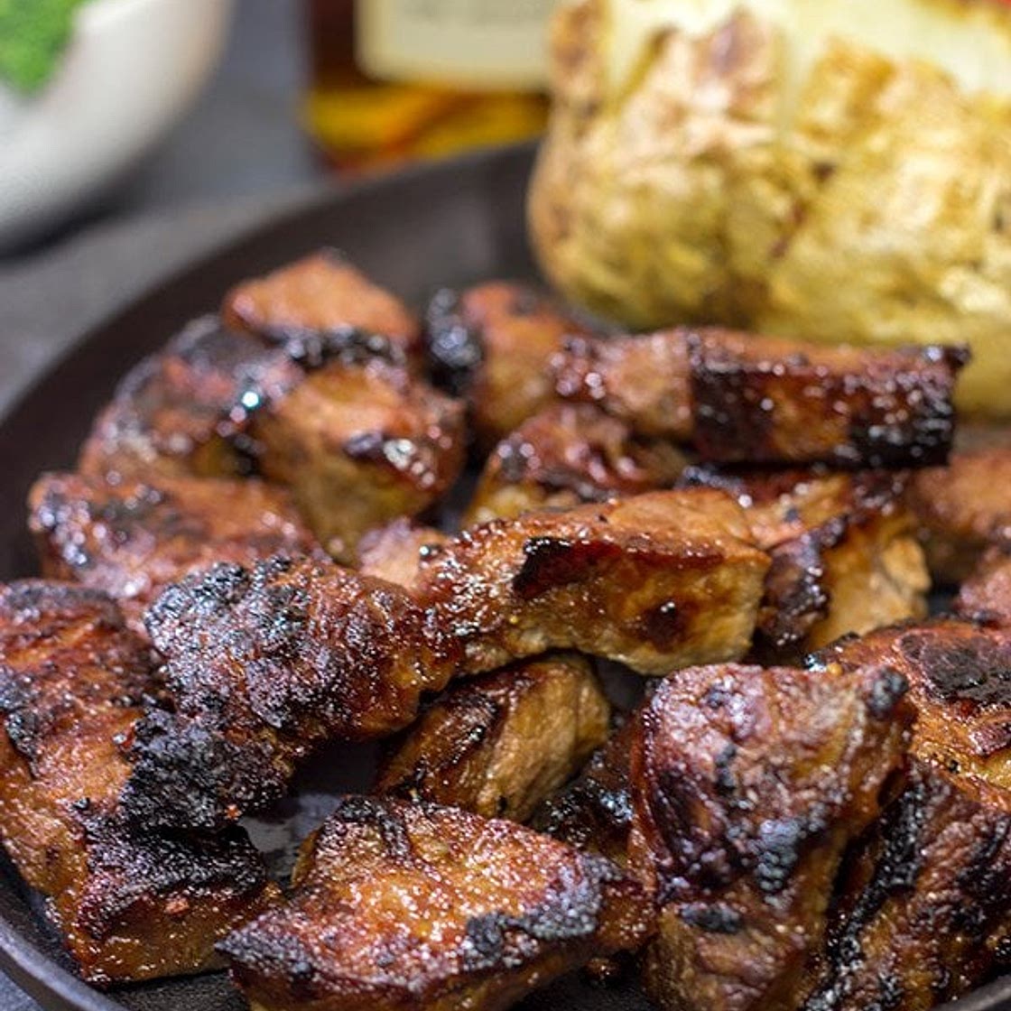 Bourbon Marinated Steak Tips