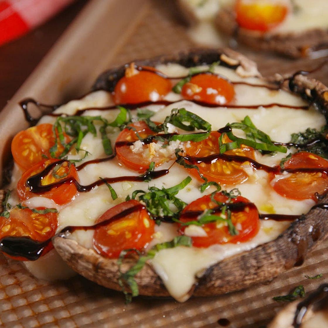 Caprese Stuffed Mushrooms