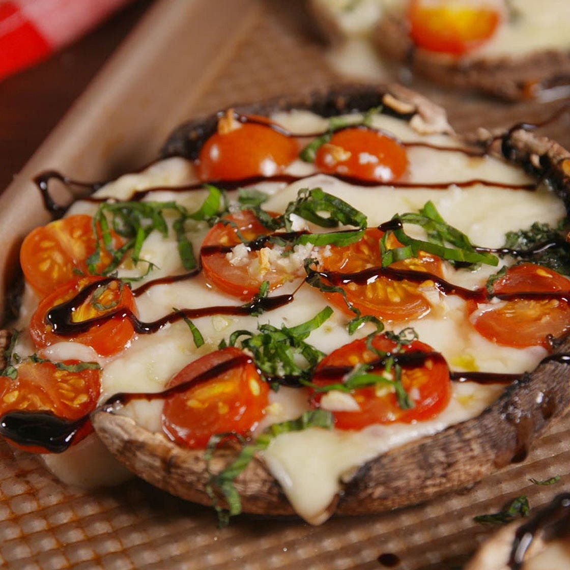 Caprese Stuffed Mushrooms