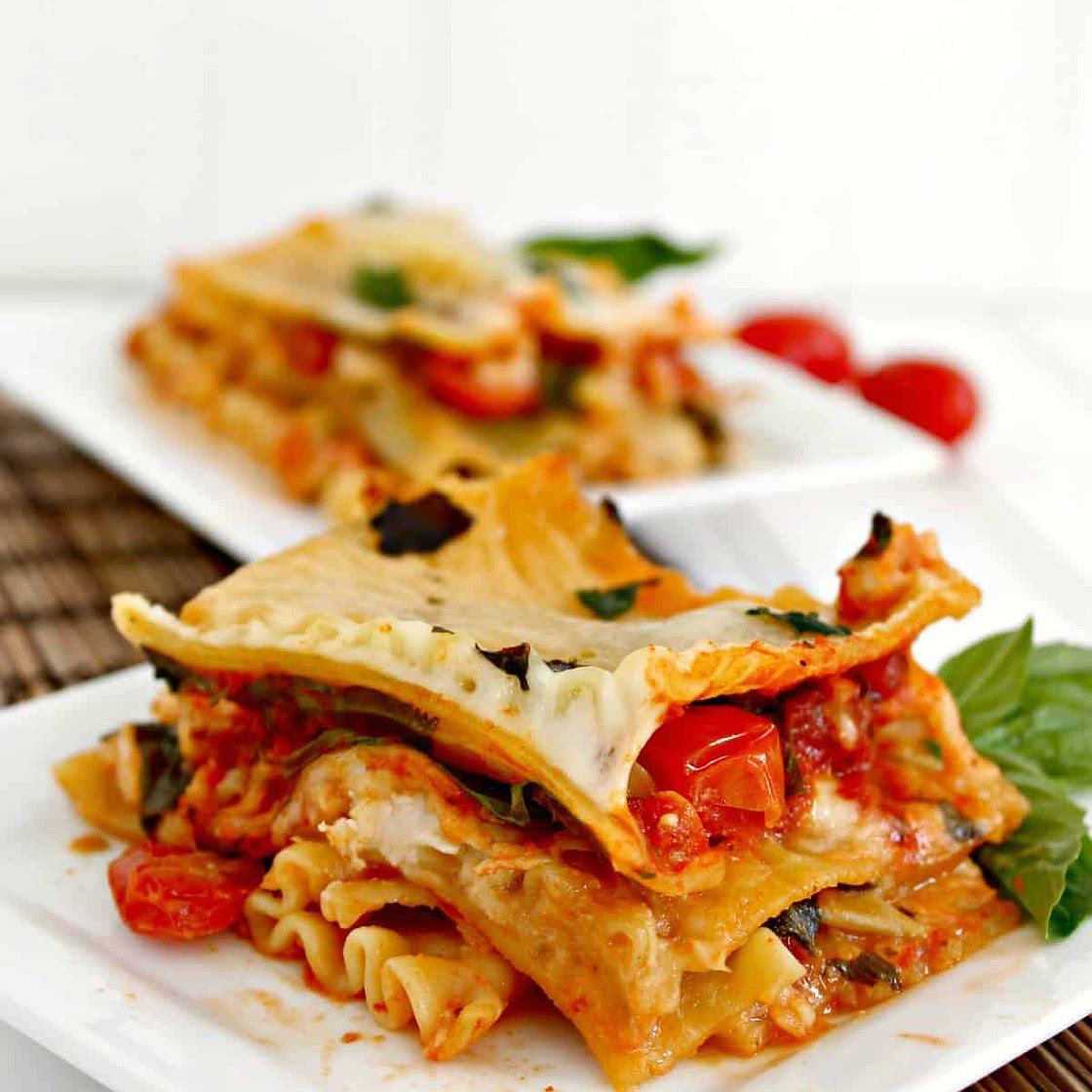 Caprese Chicken Lasagna Recipe