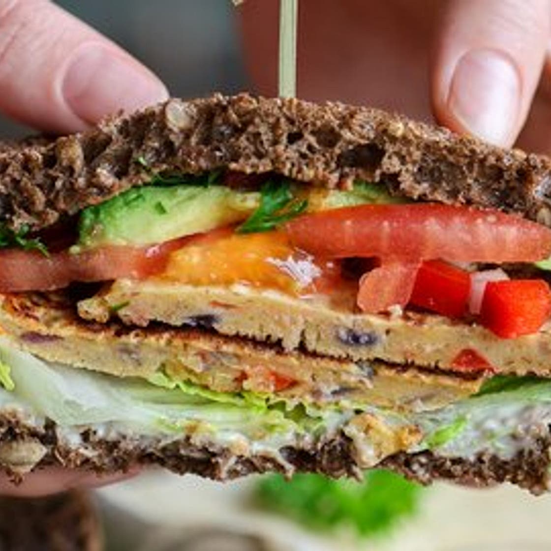 Chickpea Omelette Sandwich