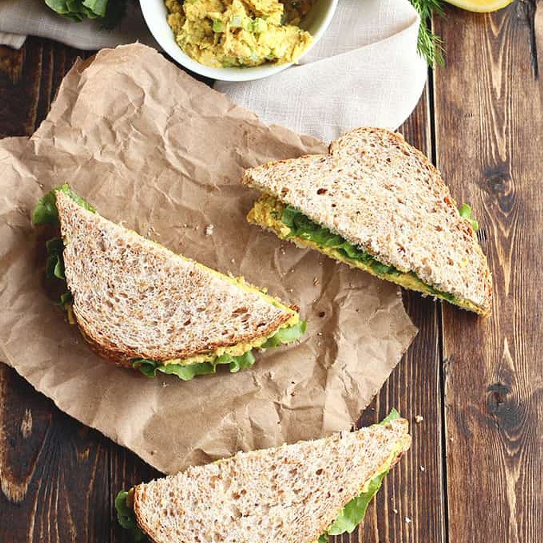 Classic Chickpea "Egg" Salad Sandwiches