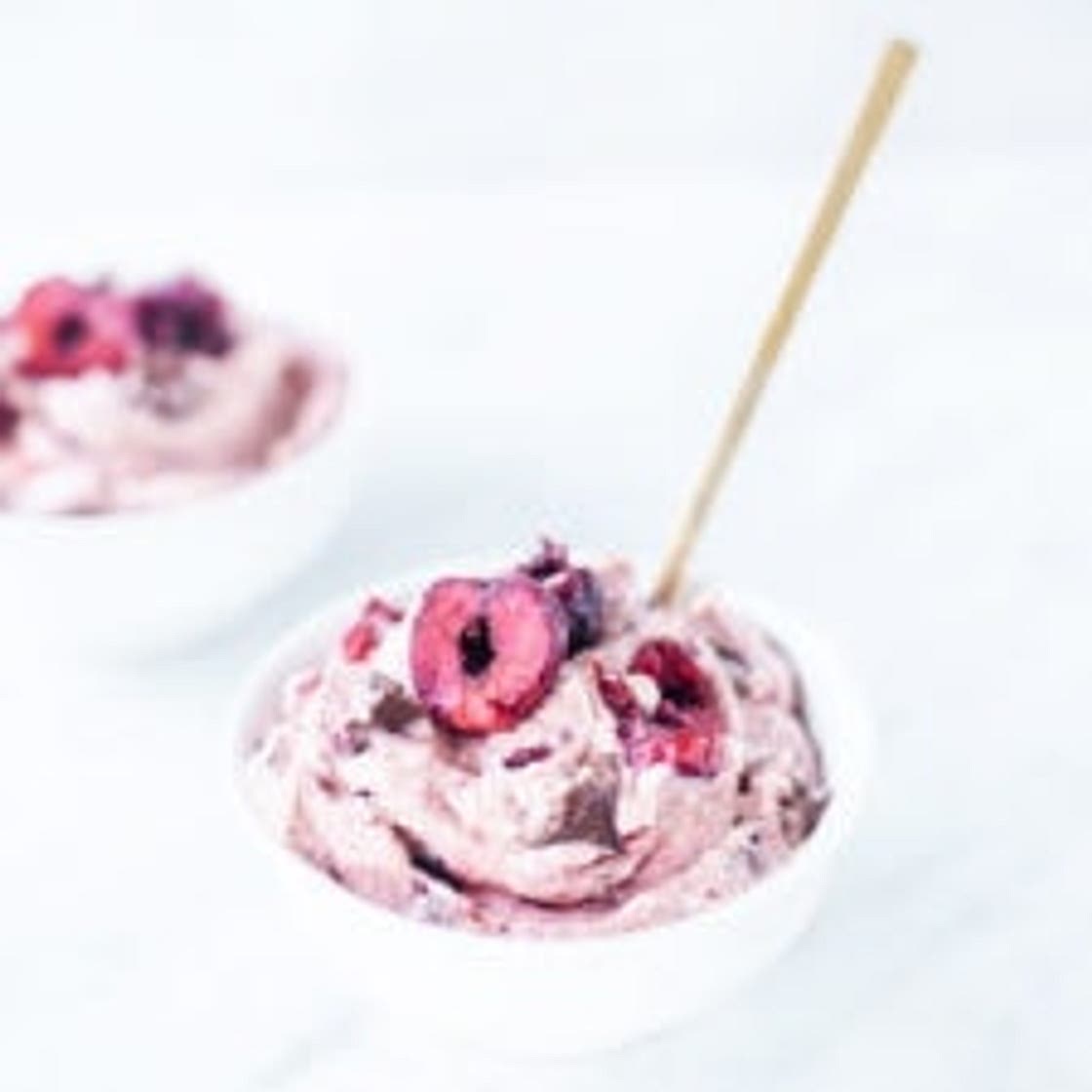 Cherry Chocolate Chip Nice Cream