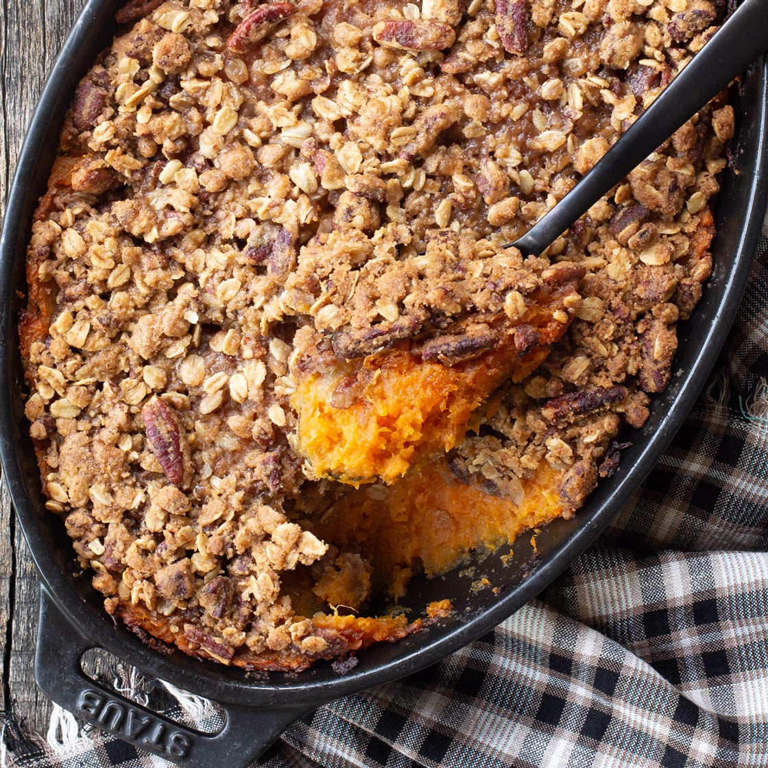 Baked Sweet Potato and Apple Casserole