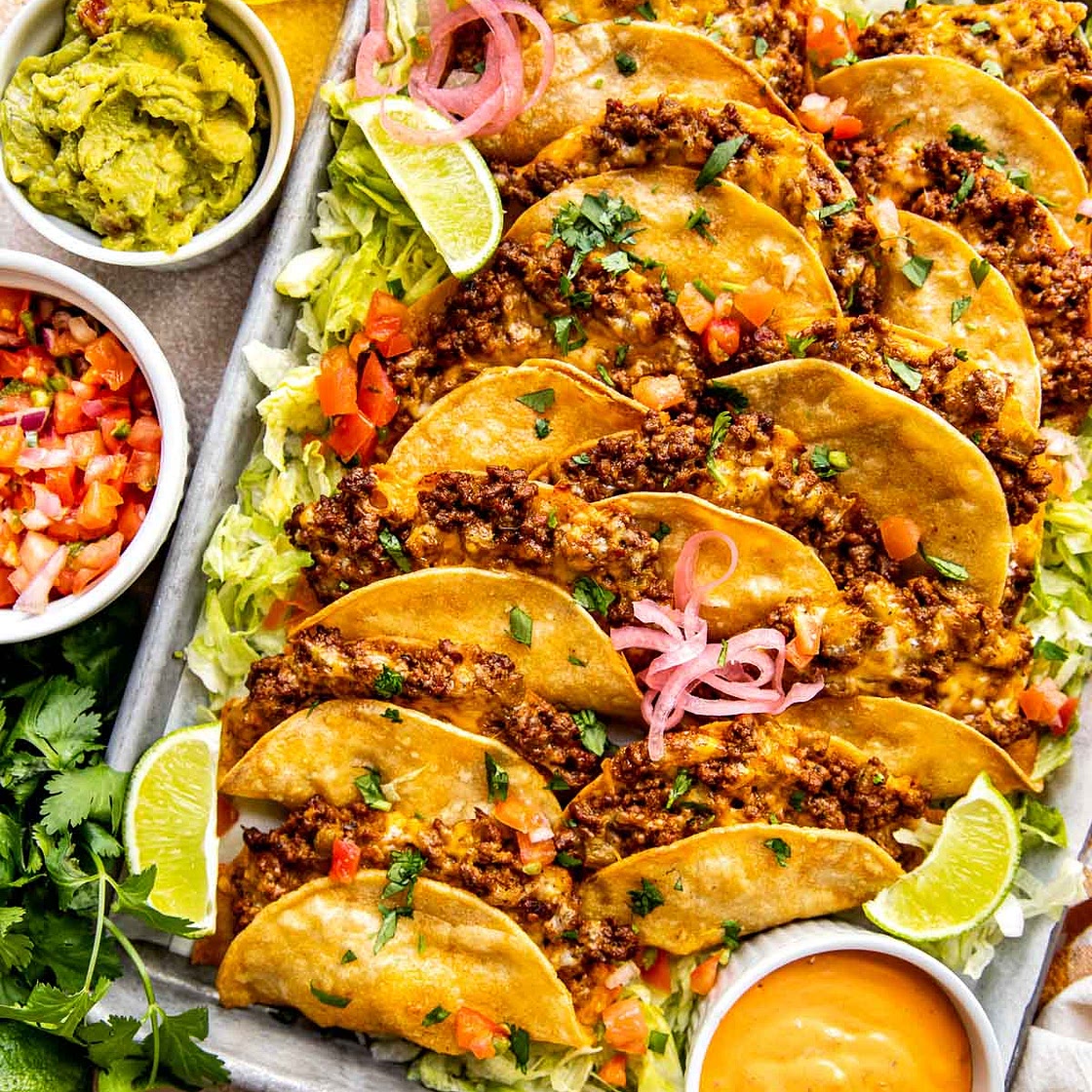 Crispy Beef Tacos (Baked Not Fried!)