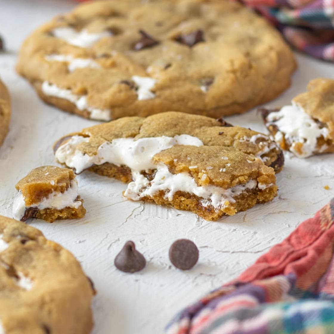 Chocolate Chip Marshmallow Cookies