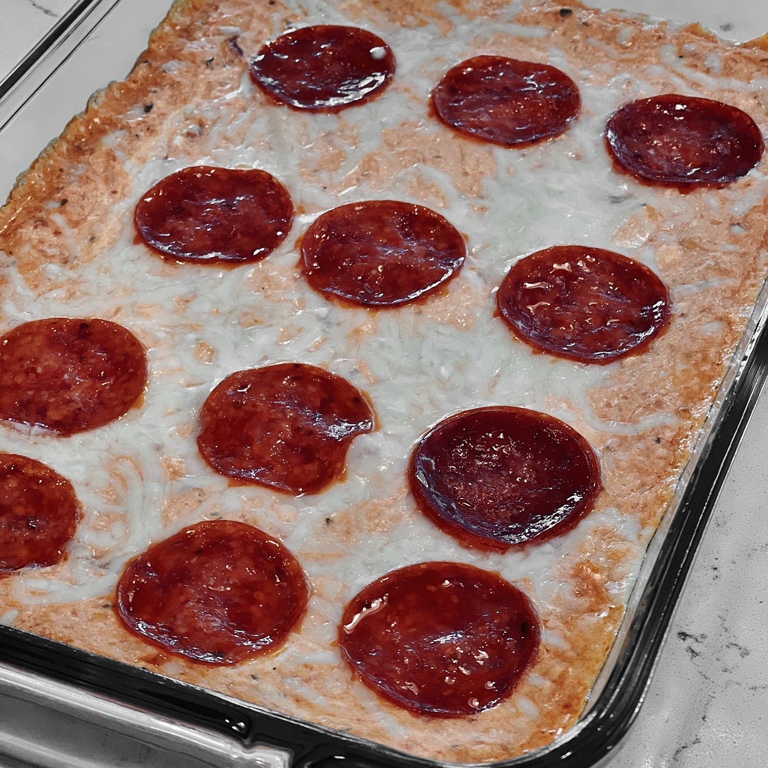 Cottage Cheese Pizza Dip ~ Simple High Protein Snack