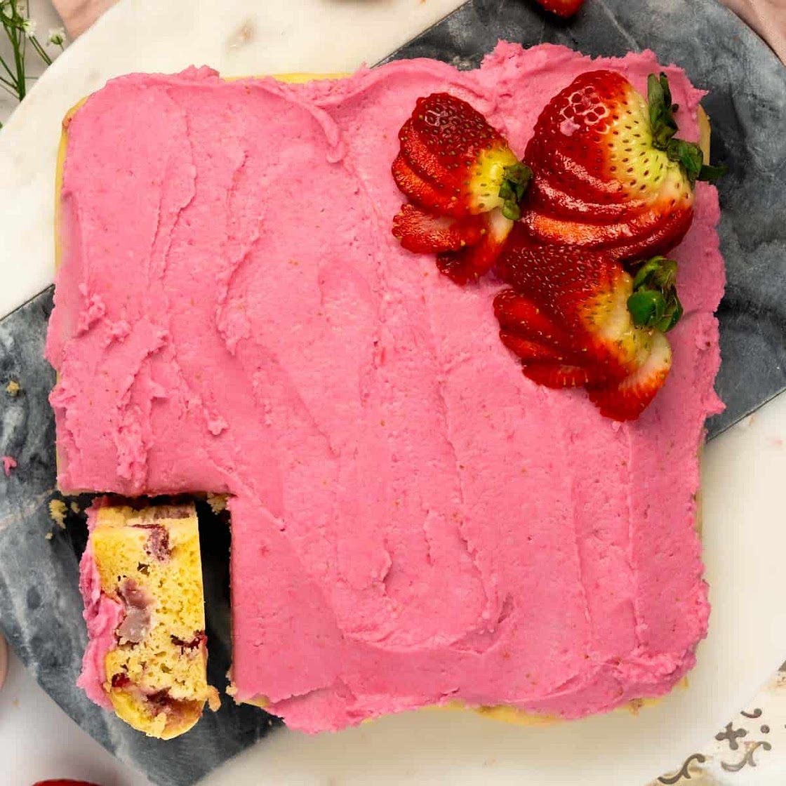 Gluten-Free Strawberry Cake