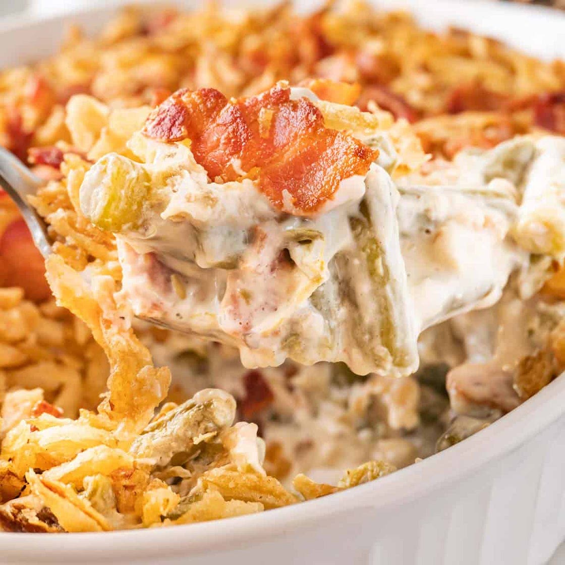Green Bean Casserole with Cream Cheese