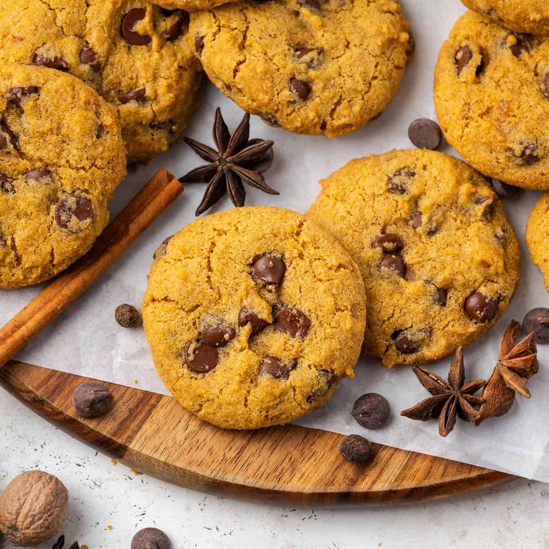 Gluten Free Pumpkin Chocolate Chip Cookies