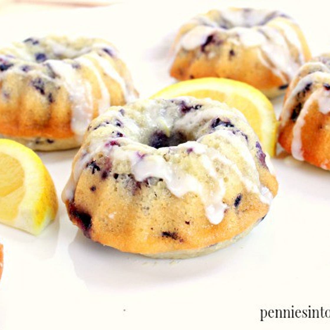 Blueberry Lemon Mini Bundt Cakes