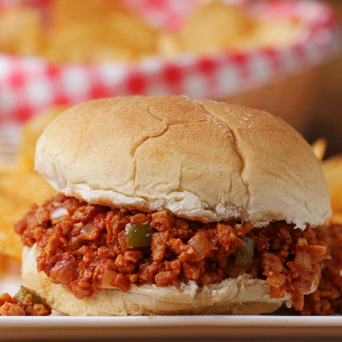 Meatless Sloppy Joes Recipe by Tasty