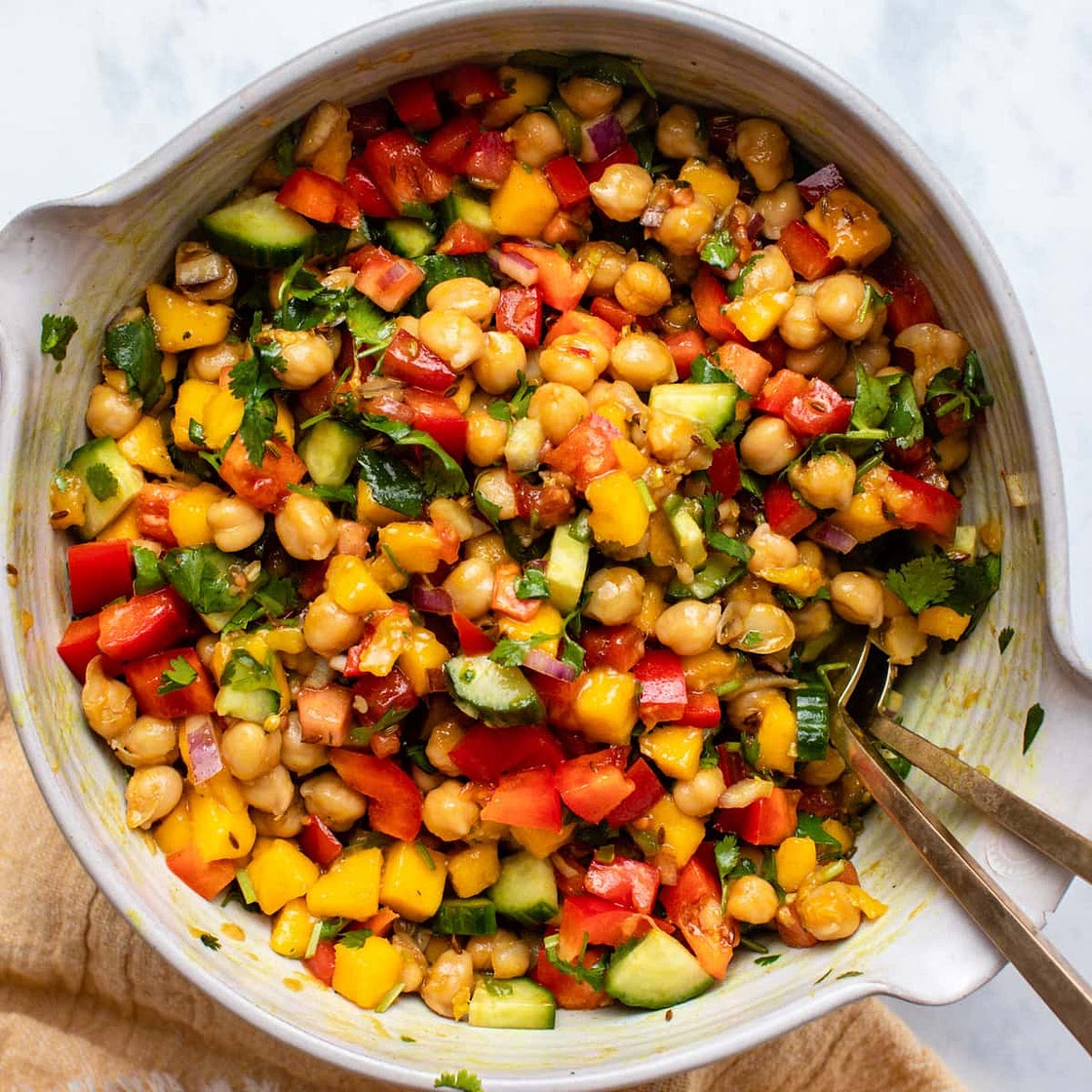The Absolute Best Mango Chickpea Salad