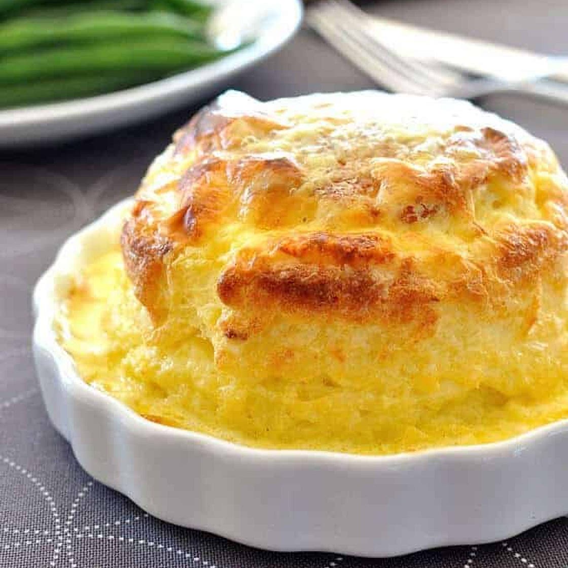 Twice Baked Make Ahead Cheese Souffle