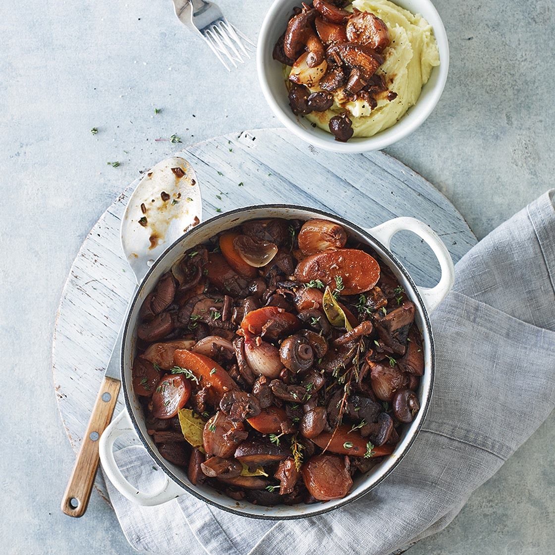 Mushroom bourguignon