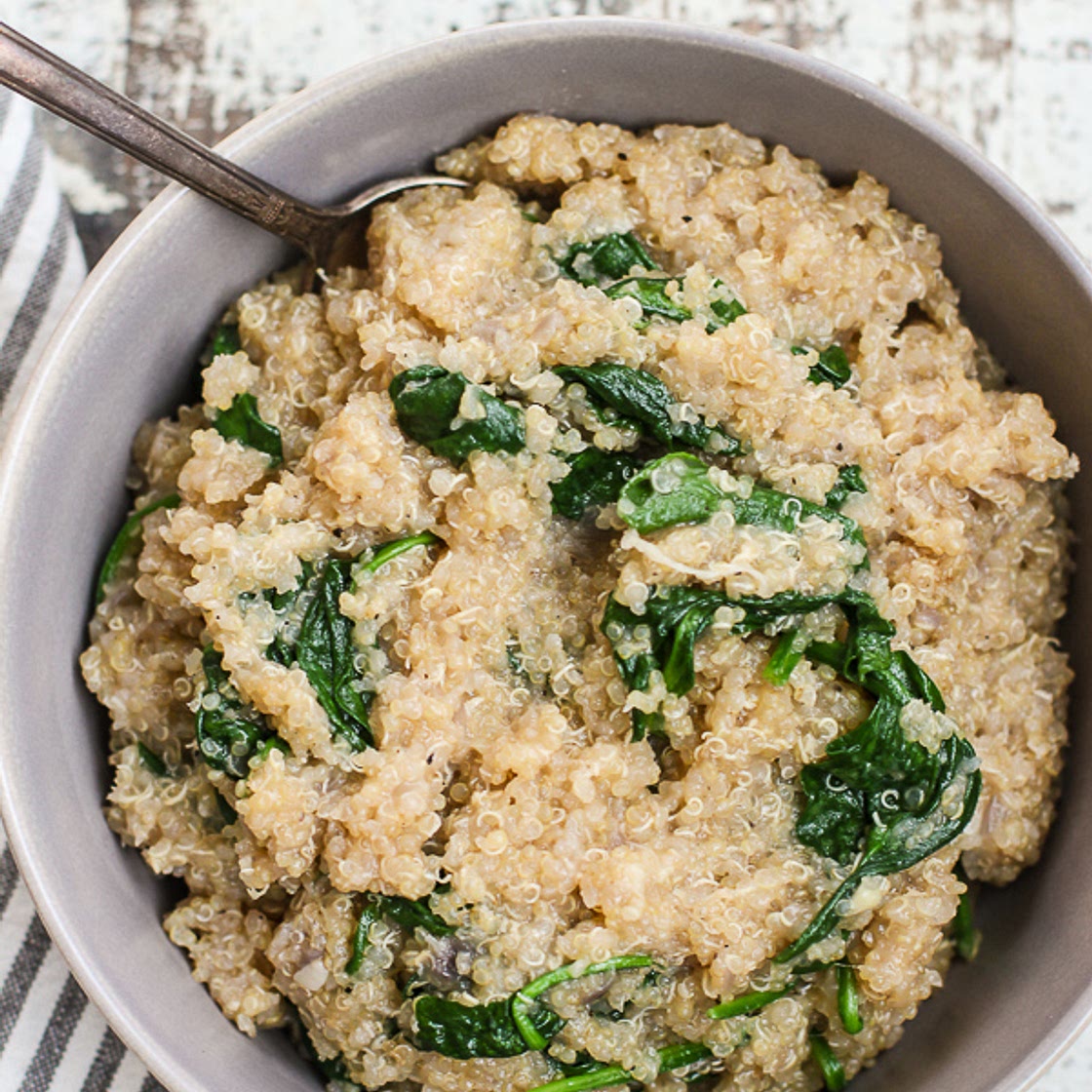 Spinach Parmesan Quinoa Recipe