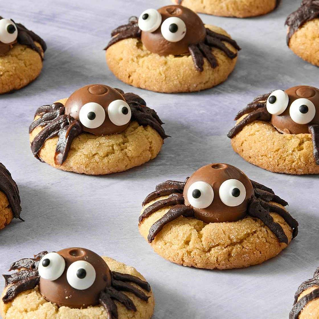 Peanut Butter Spider Cookies