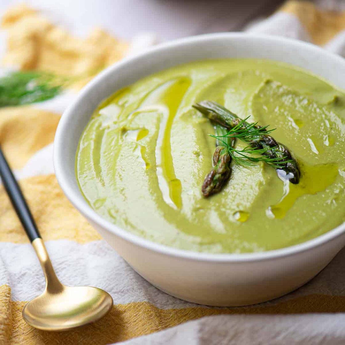 Creamy Asparagus Leek Soup